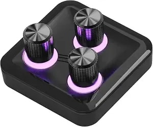 Cooler Master Masterhub 3xknob Module – Modular Dial Controller With 3 Precision Knobs For Volume, Scrolling, And Fine Adjustments - Magnetic Pogo-Pin Attachment, Usb-A Input, 5v/200ma Power, 2-Year Warranty