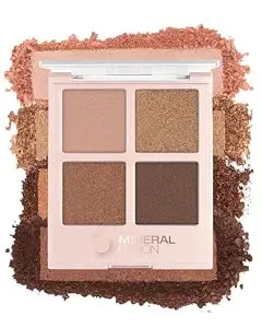 Mineral Fusion Eyeshadow Palette (Soiree) - Vegan Eye Makeup With Matte, Satin, And Shimmer Finishes, Natural, Lightweight Formula