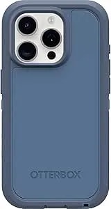 Otterbox Iphone 15 Pro (Only) Defender Series Xt Case - Baby Blue Jeans (Blue), Screenless, Rugged, Snaps To Magsafe, Lanyard Attachment