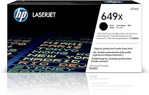 Hp Original 649x Black High-Yield Toner Cartridge - Works Color Laserjet Enterprise cp4525 Series - ce260x