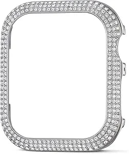 Swarovski Sparkling Smartwatch Case Compatible With Apple Watch Series 4 And 5, 40mm, Silver Tone