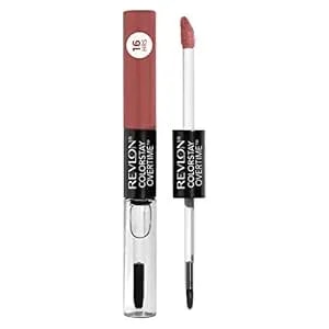 Revlon Liquid Lipstick With Clear Lip Gloss, Colorstay Overtime Lipcolor, Dual Ended With Vitamin E, 360 Endless Spice, 0.07 Oz