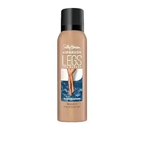 Sally Hansen Airbrush Legs Leg Makeup Spray - Easy Application, Flawless-Looking Legs, Water-Resistant, Transfer-Proof - Beige - Light Natural Finish