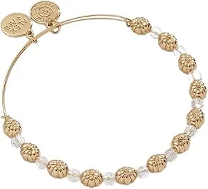 Alex And Ani Pumpkin + Crystal Beaded Bangle