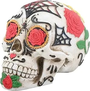 Ytc Day Of The Dead Dod Tattoo Sugar Skull Head Display Decoration