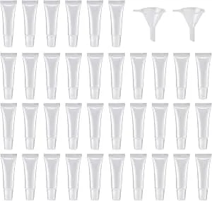 Hrlorkc 50pcs 10ml Empty Lip Gloss Tubes Empty Lip Balm Tubes For Diy Lip Gloss Balm Cosmetic