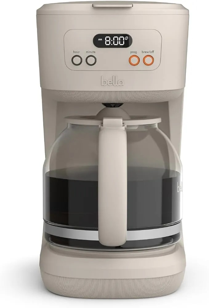 Bella 12-Cup Programmable Coffee Maker, Lcd, Auto Shutoff, 900w