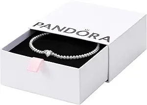 Pandora Beads & Pavé Bracelet Timeless Bracelet For Women - Gift For Her - Sterling Silver & Cubic Zirconia - With Gift Box