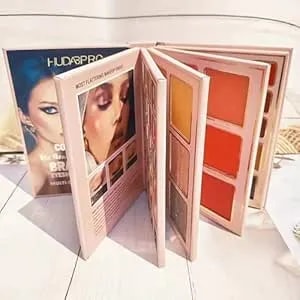 K'Apeine Foldable Makeup Palette, 5-In-1 Face, Eyes & Lips - Contour, Blush, Highlighter, Eyeshadow - Long-Lasting & Travel-Friendly Multipurpose Makeup Kit Eyeshadow Palette For Women