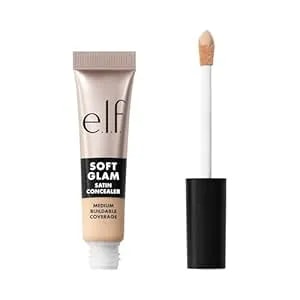 E.L.F. Soft Glam Satin Concealer, Medium Coverage For Blemishes & Under-Eye, Crease-Resistant, Long Lasting, Vegan & Cruelty-Free, 13 Fair Neutral