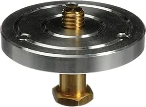 Manfrotto Head Mounting Plate With 3/8" Threaded Hex Stud, Mounts Cameras With 3/8" Female Thread To Super Clamp