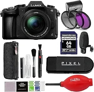 Panasonic Lumix g85 4k Mirrorless Digital Camera With 12-60mm Power O.I.S. Lens Bundle With 64gb Sd Card, 3-In-1 Card Reader, 58mm 3 Pcs Filter Kit & More - Panasonic Lumix Dmc-g85mk