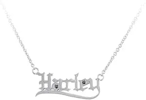 Harley-Davidson Women'S Old English Harley Necklace, Sterling Silver hdn0459-16