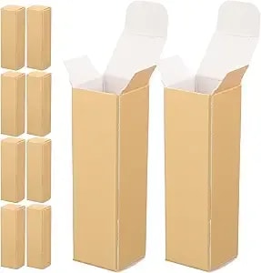 Lurrose Empty Lip Gloss Boxes 50pcs Rectangle Paper Lipstick Boxes Mascara Wand Tube Packaging Box Reusable Lip Balm Cases Essential Oil Perfume Wrapping Box