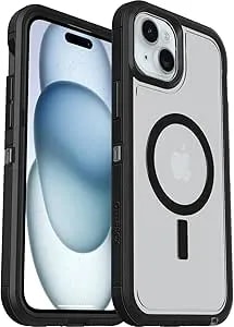 Otterbox Iphone 15 Plus And Iphone 14 Plus Defender Series Xt Case With Magsafe, Screenless, Rugged - Non-Retail Packaging - Clear/Black