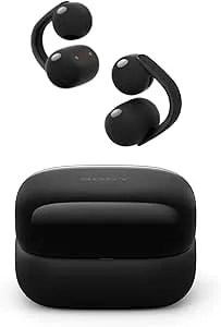 Sony Linkbuds Clip Open-Ear Truly Wireless Earbuds, Comfortable & Secure Fit, Lightweight Clip-On Design, Touch Controls, Ambient Sound Awareness, Water Resistant, Up To 37 Hrs Of Playback, Black