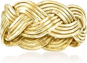 Ross-Simons 14kt Yellow Gold-Plated Braided Ring