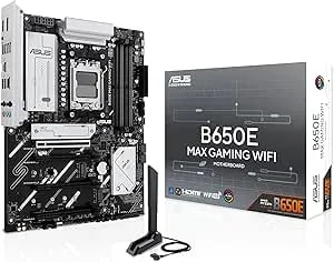 Asus b650e Max Gaming Wifi Amd b650 Atx Motherboard, ddr5, Pcie 5.0 Ready, 3x M.2 Slots, Wi-Fi 6e, Realtek 2.5gb Ethernet, Displayport, Hdmi™, Usb 10gbps Type-A & Type-C®, Bios Flashback™, Aura Sync