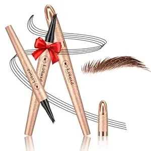 Eyebrow Pen - 2026 New Upgraded 4d Liquid Eye Brow Microblading Pencil With Micro 4 Point Lift & Brow Pen Snatch, Long-Lasting Waterproof, Gifts For Women (Dark Brown)