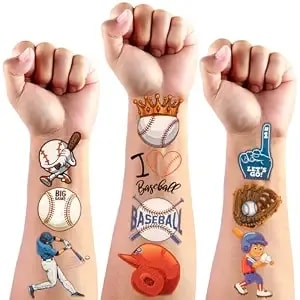 400pcs+ Baseball Temporary Tattoos Sticker For Kids Boy, American Baseball Tattoos Face Stickers As Themed Party Favors As Cheerleaders Team Players Gifts Supplies