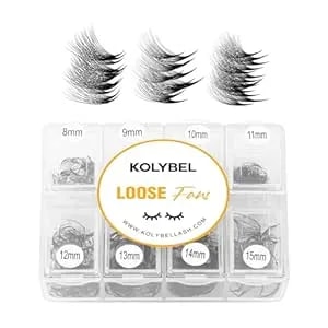 Premade Lash Fans 600 Fans 10d Handmade Premade Fans Lash Extensions 0.07mm Thickness 8-15mm D Curl Premade Fans Eyelash Extension Middle Stem Promade Lashes Fans (600fans-10d-0.07d,8-15mm)