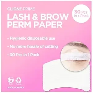 Clione Prime Lash Perm Paper - Professional Grade Eyebrow Perm Paper For Eyebrow Lamination, Skin Protective, Non Irritating, Perm Paper For Lash Lift & Brow Lamination Kits, 100% Vegan & Cruelty Free