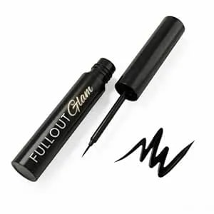 Full Out Glam Liquid Liner Magnetic Eyeliner, Ultra Strong All-Day Hold For Magnetic Eyelashes, Water And Sweat Proof, Easy To Apply Precise Bristle Tip, Contains One Eyeliner Pen