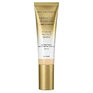 Max Factor Miracle Second Skin Foundation Spf 20-01 Fair Foundation Women 1.01 Oz