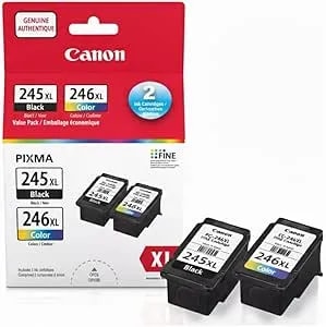 Canon Pg-245xl/Cl-246xl Original Black & Colour Ink Cartridges, Combo