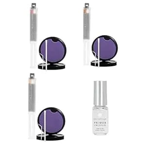 Dermaflage Scar Concealing Bundle – Scar Filler Kits (Golden Fair, Medium Cool, Light) + Extended Wear Primer - Waterproof Concealer For Acne Scars, Wrinkles & Ice Pick Scars - 1 Month Supply Each