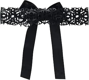 Elegant Black Fallen Angel Choker (Adult Size) - 1 Pc - Perfect For Gothic & Costume Events