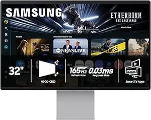 Samsung 32” Oled m9 (m90sf) Smart Monitor With 4k Qd-Oled, 165hz, 0.03ms, Gaming Hub, Samsung Vision Ai, 3 Yr Warranty, ls32fm902snxza, 2025
