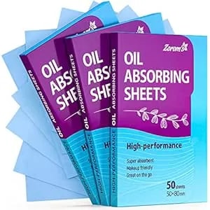 High-Performance Oil Absorbing Sheets For Face - 3 Pack (150 Sheets) - Makeup Friendly Blotting Papers For Oily Skin - Oil Blotting Sheets For Face