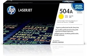 Hp 504a Yellow Toner Cartridge - Works Color Laserjet cm3530, cp3525 Series - ce252a