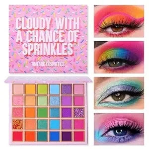 Tintark 30 Colors Makeup Eyeshadow Palette For Beauty & Matte Metallic Shimmer Pearl Glitter Eye Shadow Pallet & Rainbow Colorful Eye Makeup For Girls & Highly Pigment Eyeshadow Cosmetics