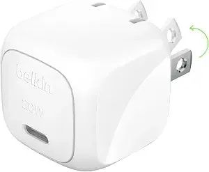 Belkin 20w Compact Usb C Charger Block, Fast Charging For Travel