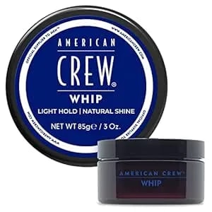 American Crew Men'S Whip Styling Cream, Like Hair Gel With Light Hold & Natural Shine, 3 Oz