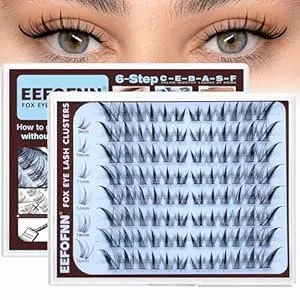 Wispy Lash Clusters Fox Eye Eyelash Clusters Natural Lashes Clusters Cat Eye Cluster Eyelash Extesnisons 9-16mm Spiky Individual Lashes With Thin Lash Band Diy Eyelash Extenisons By Eefofnn