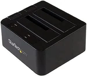 Startech.Com Dual-Bay USB 3.1 To SATA Hard Drive Docking Station, USB 3.1 (10 Gbps), External 2.5/3.5" SATA I/II/III, SSD/HDD Docking Station, Hot-Swap Hard Drive Bay, Top-Loading (SDOCK2U313)