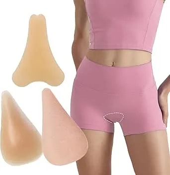 Majurphy 3-Pack Camel Toe Concealer, Adhesive Reusable Camel Hider Soft Pad, Seamless, Silicone Insert For Swimwear, Bikinis