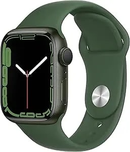 Apple Watch Series 7 (Gps, 41mm) - Green Aluminum Case With Clover Sport Band (Renewed Premium)
