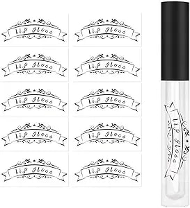 Lip Gloss Tube Stickers,2x1 Inch Clear Roller Bottles Stickers,Waterproof Label For Personalized Diy Lip Gloss Bottle,200 Pcs Per Pack