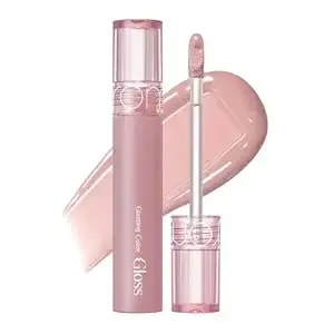 Rom&Nd Glasting Color Gloss - Korean Lip Gloss - High Shine Finish - Plumping Lip Oil - Long Lasting Wear - Hydrating Formula - Non Sticky Finish - Cream Haze