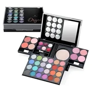 Color Nymph All-In-One Makeup Kit, Face Palette For Beginners, Portable Travel Makeup Set For Teen Girls & Women With 24-Color Eyeshadow, Blush, Lip Gloss, Pressed Powder, Mascara, Brushes & Mirror