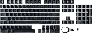 Asus Rog Rx Pbt Keycap Set, Premium, Durable Pbt Material Keycaps With Shortened Stems And Mid-Height Profiles, Providing Better Click Stability And Longer Lifespan