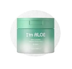 Tonymoly I’M Aloe Skin Calming Mask Pads 80 Biodegradable Sheets For Sensitive, Dry Skin Hydrating, Moisturizing, Soothing Korean Skincare