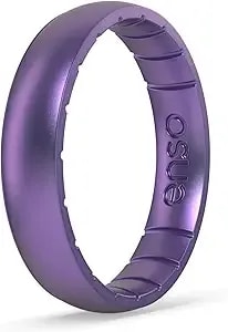 Enso Rings Thin Aura Silicone Ring – Stackable Wedding Engagement Band
