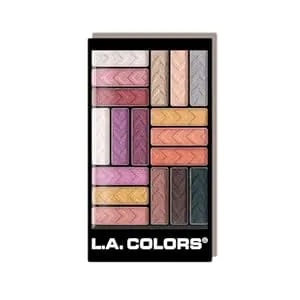 L.A. Colors 18 Color Glam Eyeshadow Palette, Diva Glam ces748