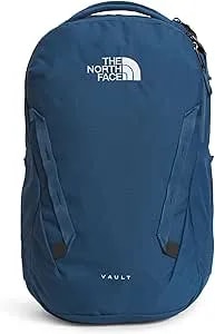 The North Face Vault Everyday Laptop Backpack - Commuter Travel Bag, Water-Repellent Finish, Spacious Compartment, Shady Blue/TNF White-NPF, One Size