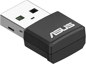ASUS AX1800 Dual-Band AX1800 Wifi 6 Nano USB Adapter, Plug And Play, WPA3 Network Security, 5GHz Frequency Band, Compatible With Windows® 10 & 11, TAA Compliant (USB-AX57 Nano)
